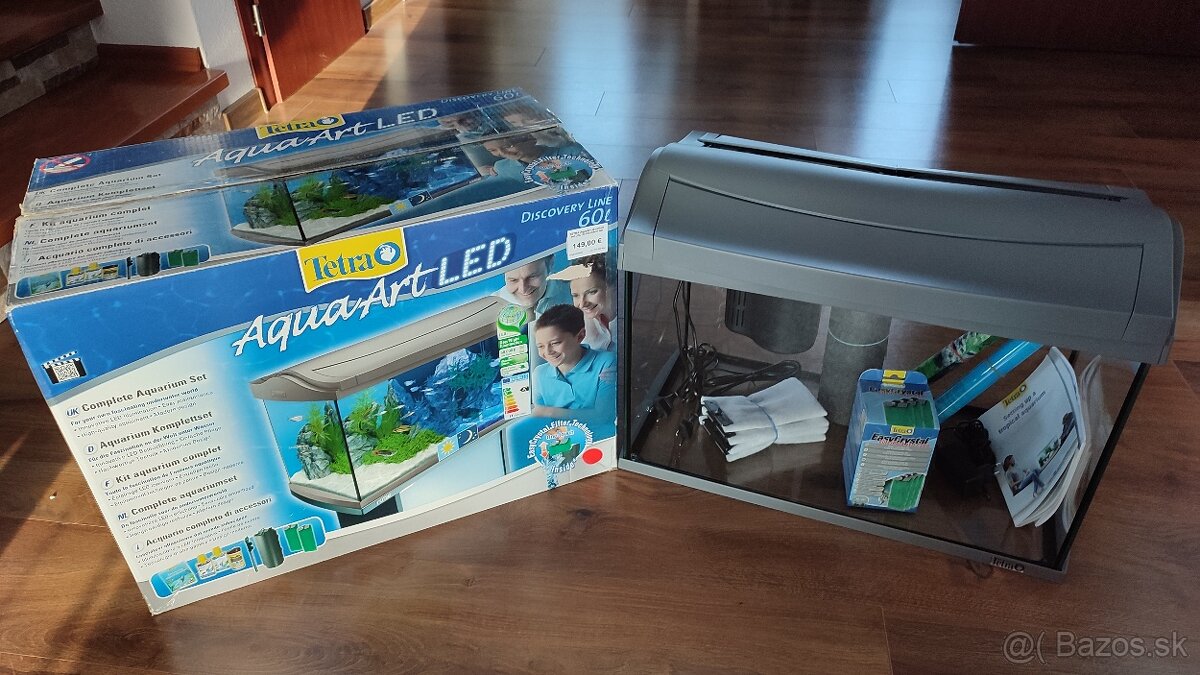 Predám akvárium 60 litrove