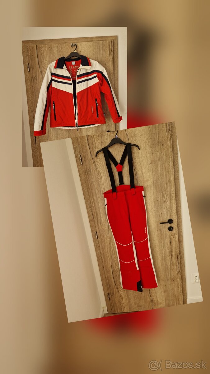 Lyžiarska súprava červená L