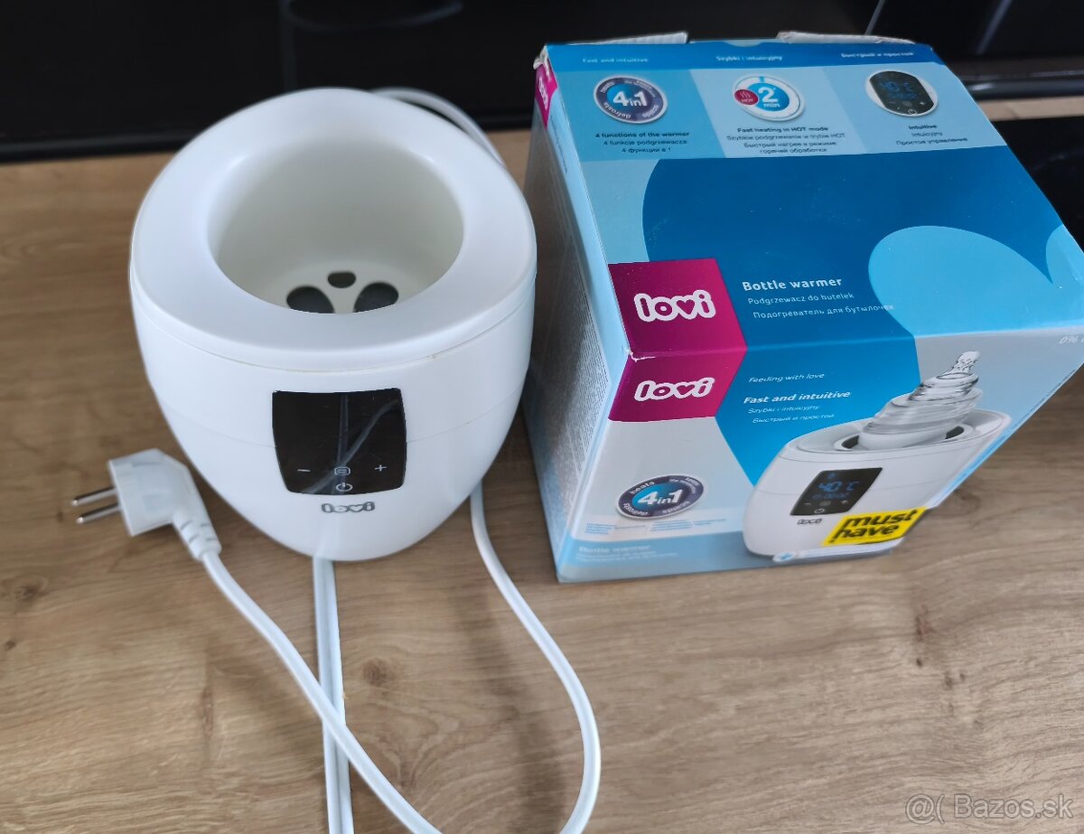 LOVI Ohrievač fliaš – biely