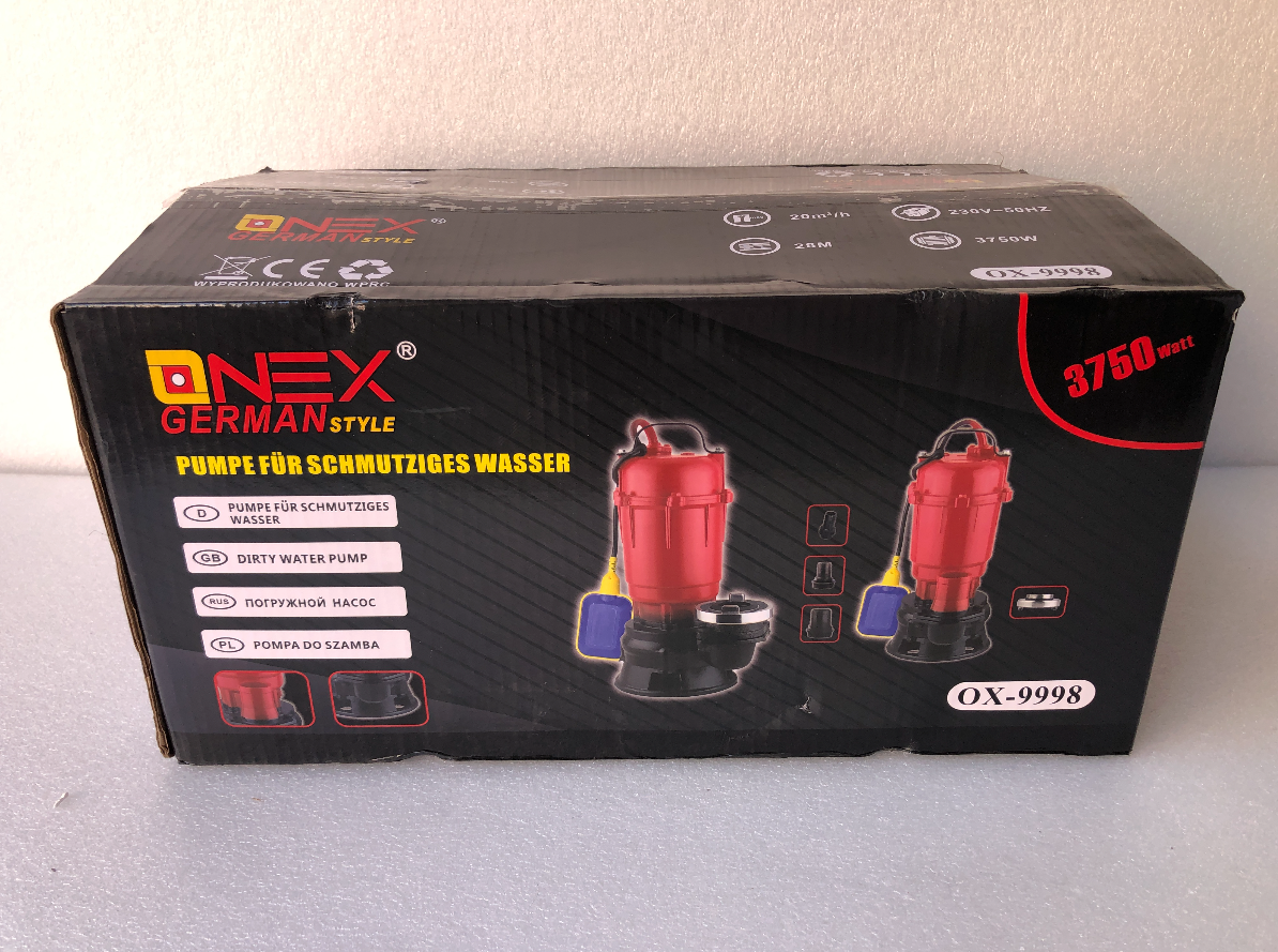 Kalové liatinové čerpadlo s plavákom do žumpy -