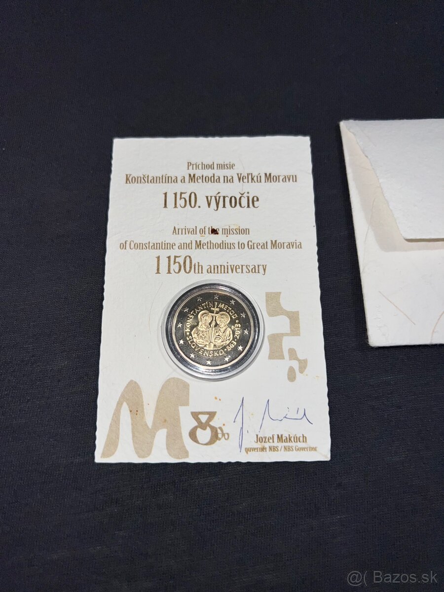 2€ zberateľská minca Konštantín a Metod 2013
