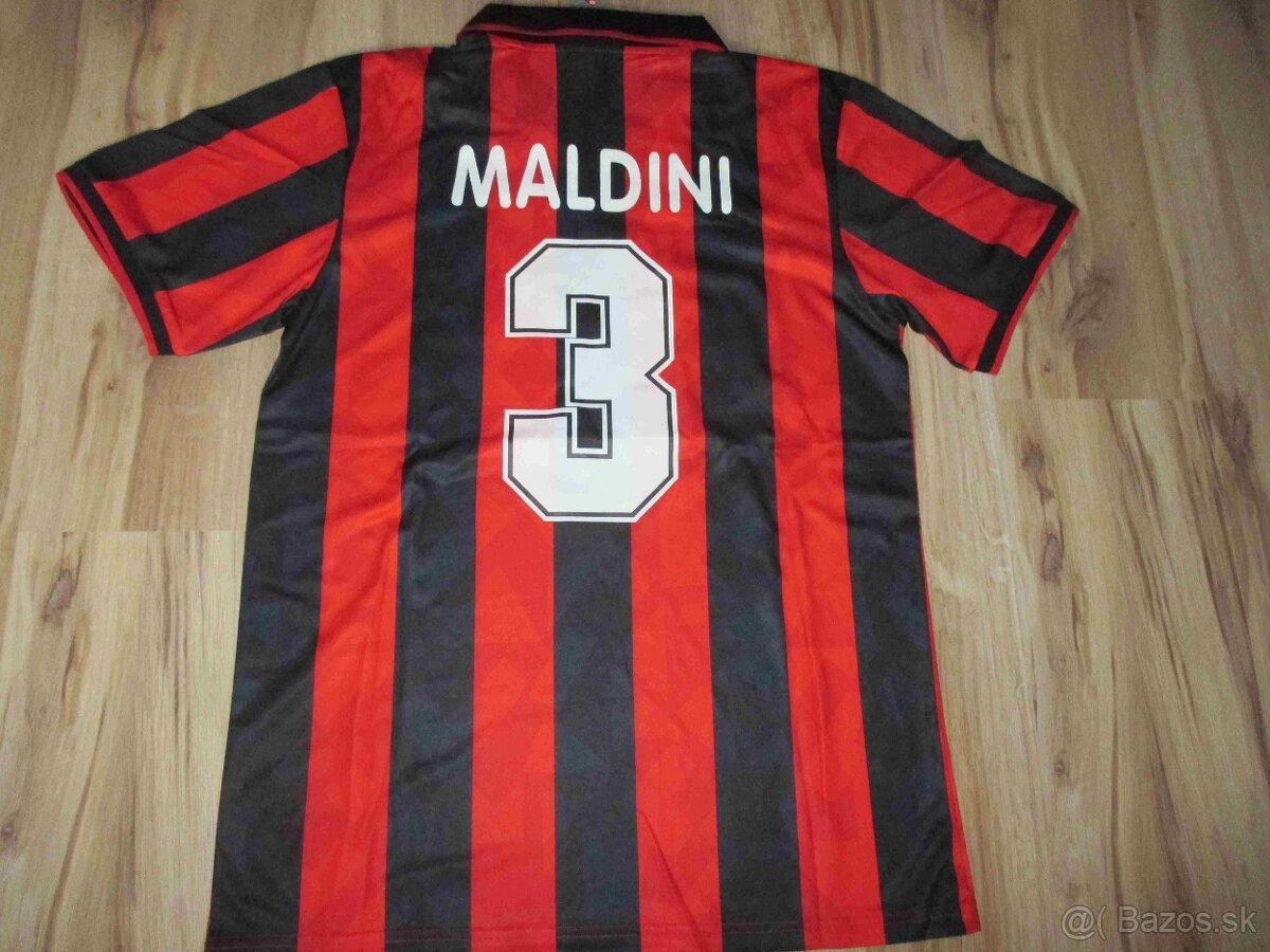 Futbalový dres AC Miláno 1993/1994 Maldini