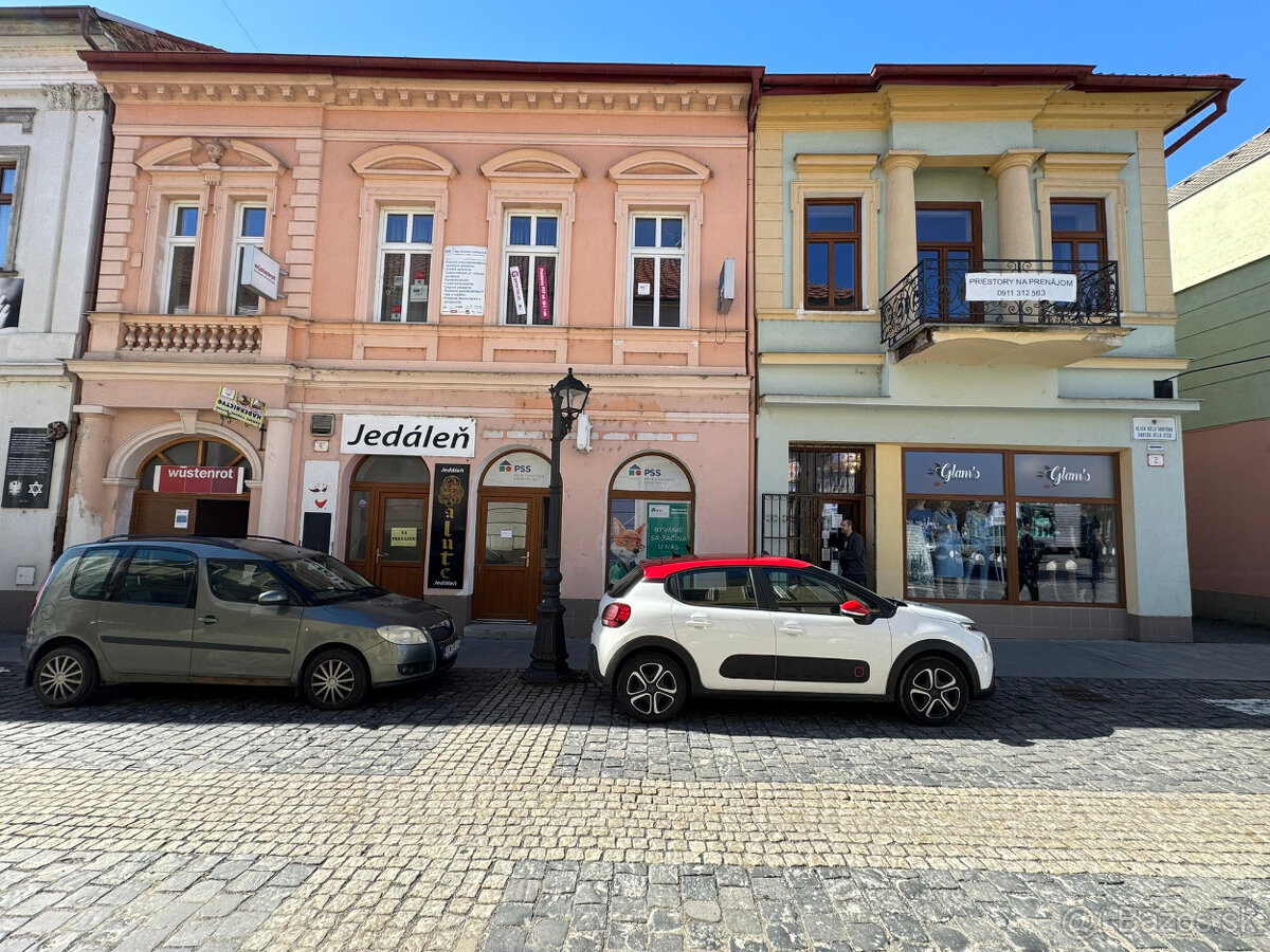 Prenájom, komerčný priestor hl. námestie Rimavská Sobota