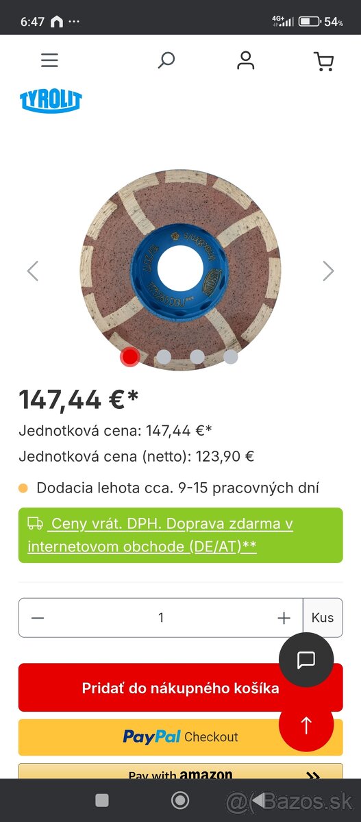 Predám Diamantový kotúč