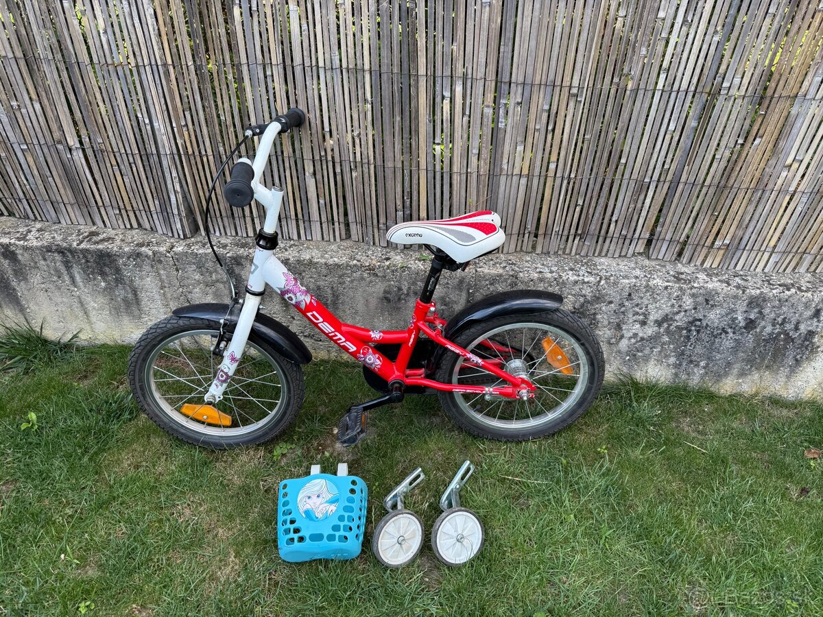 Dievčenský bicykel 16’ značka Dena