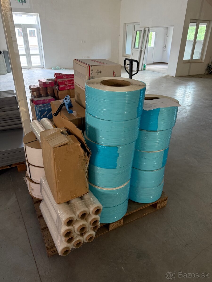 Viazacie pásky PP, stretch fólie, obalový materiál