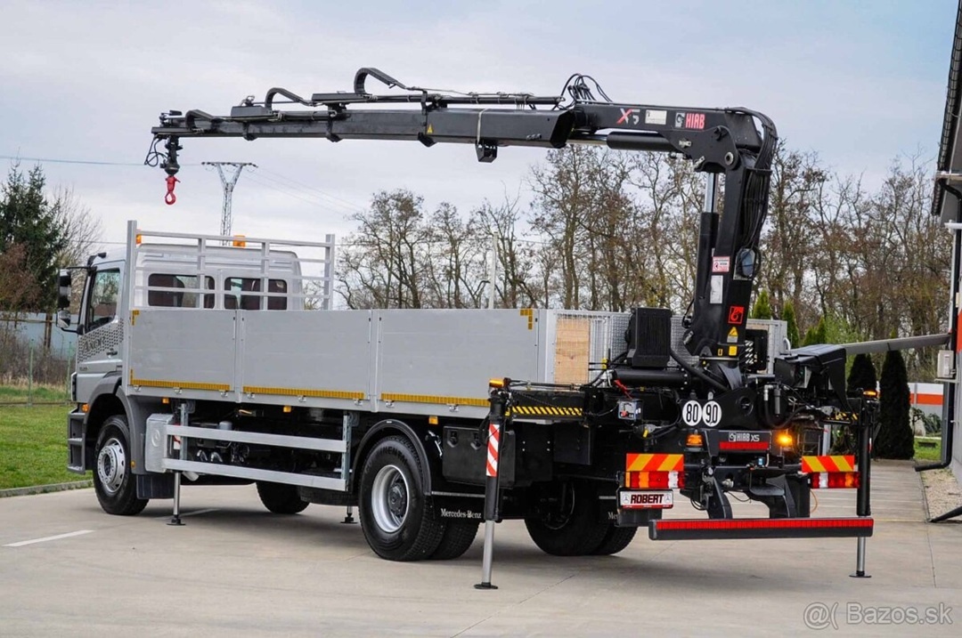 MERCEDES BENZ AXOR 1829 VALNÍK + HYDRAULICKÁ RUKA TOP STAV