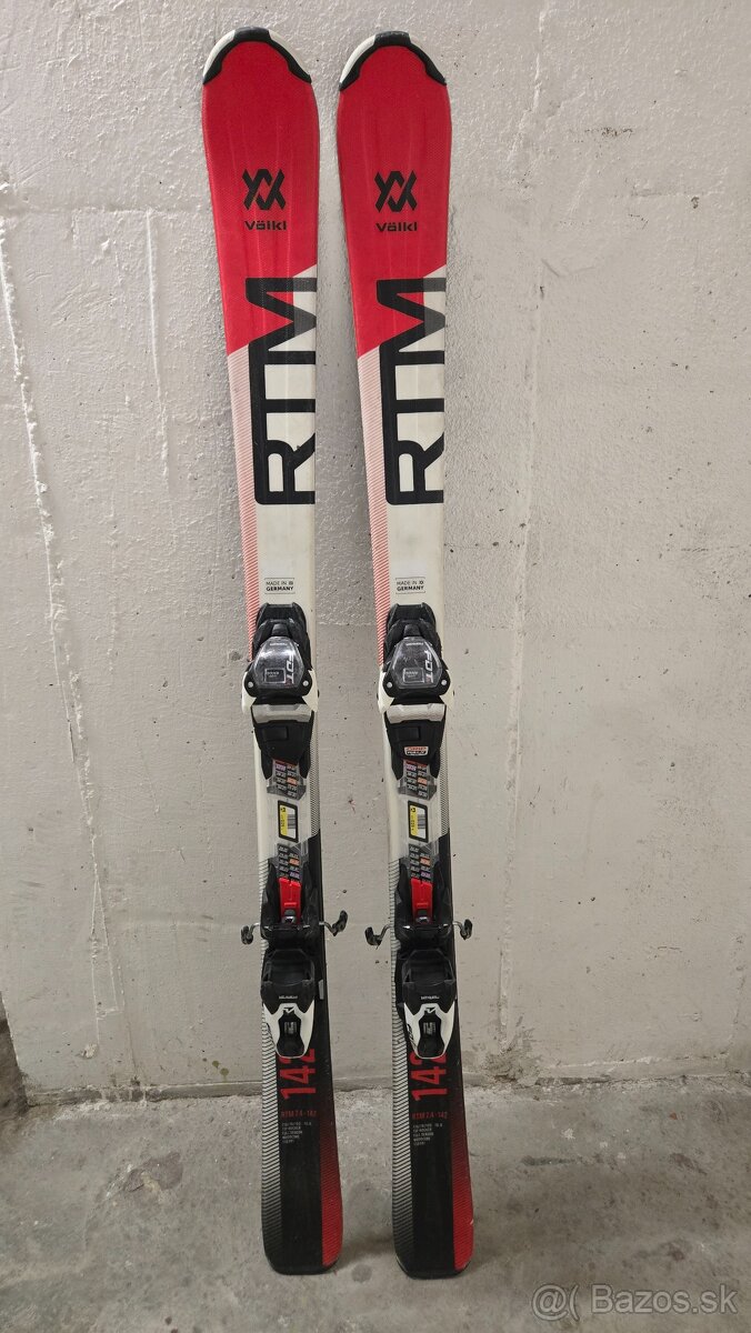 lyže volkl rtm 142cm + palice