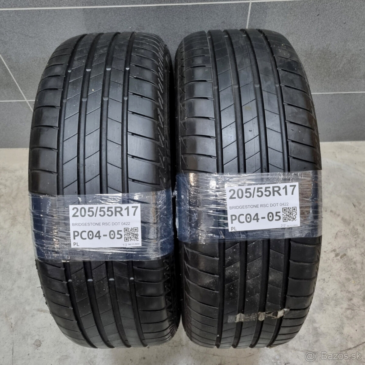 Letné pneumatiky 205/55 R17 BRIDGESTONE RSC