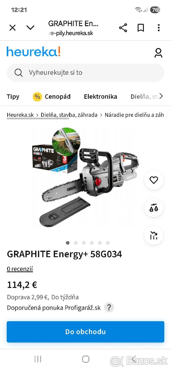 Reťazová píla, Graphite aku