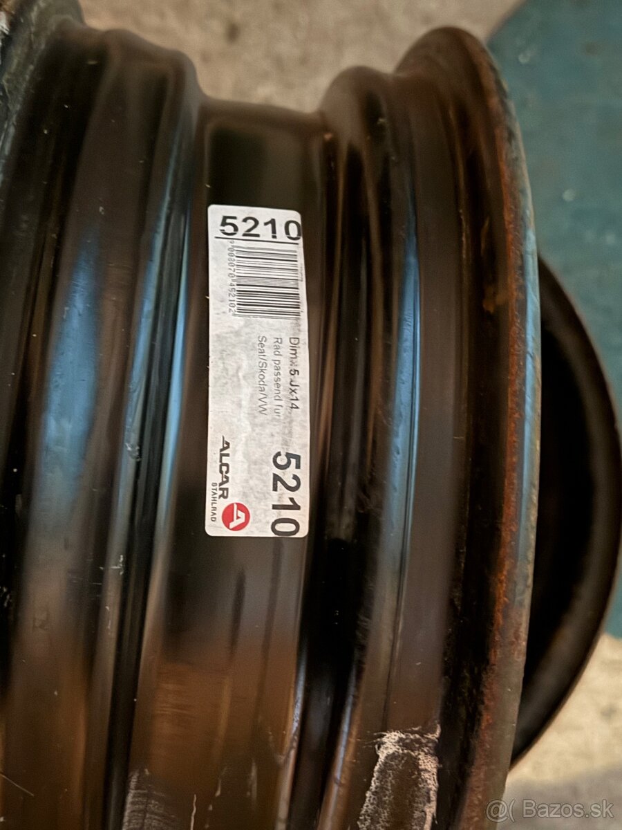 Plechové disky 5x100 R14 ET 35 5Jx14 H2 5x100