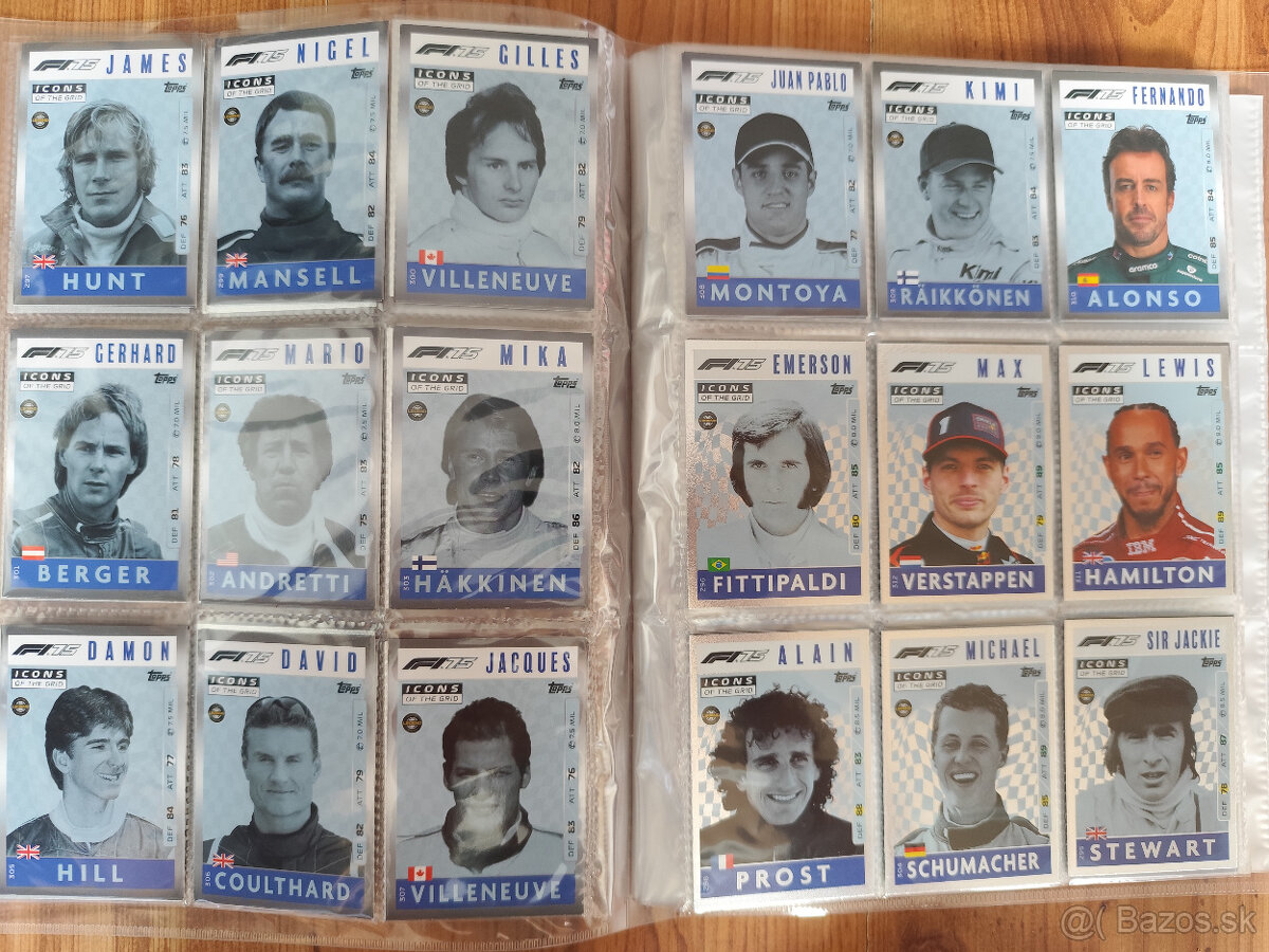 Predám kartičky Formula 1