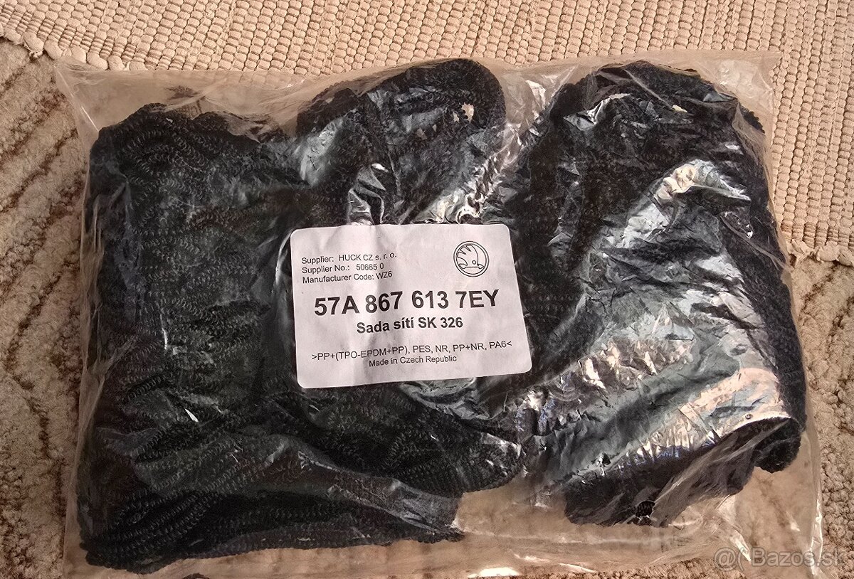 Original nová sieťka do kufra Škoda Karoq