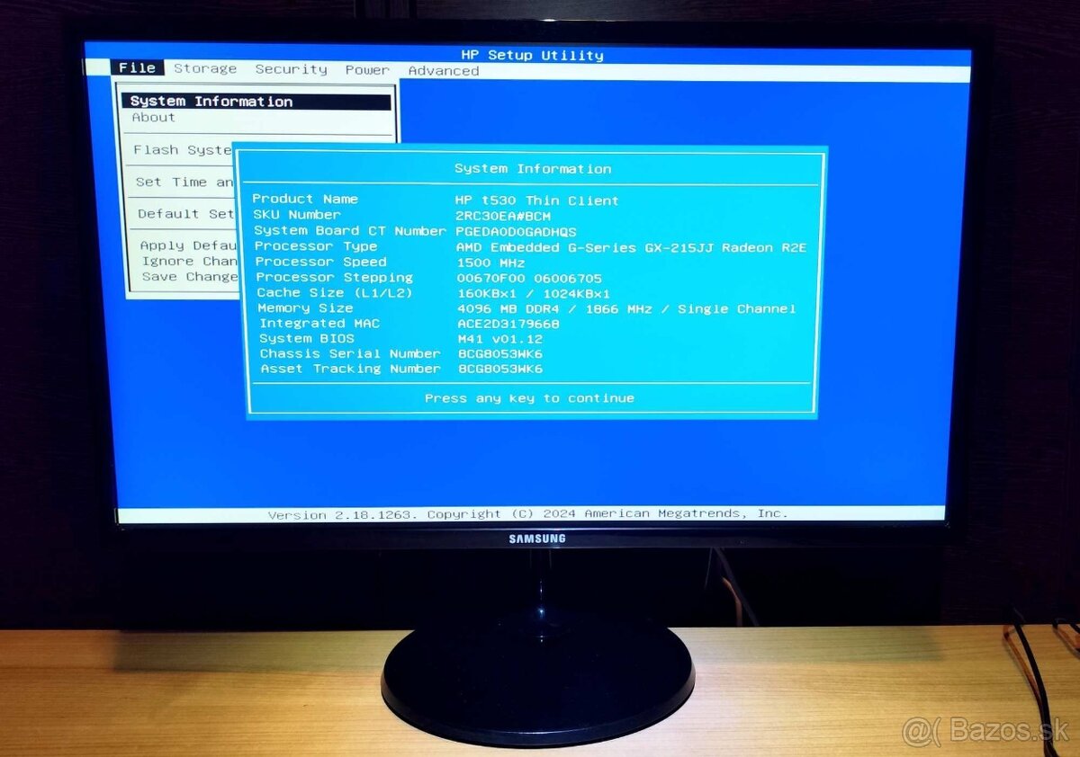 ✔️ Monitor Samsung 24" HDMI tenky