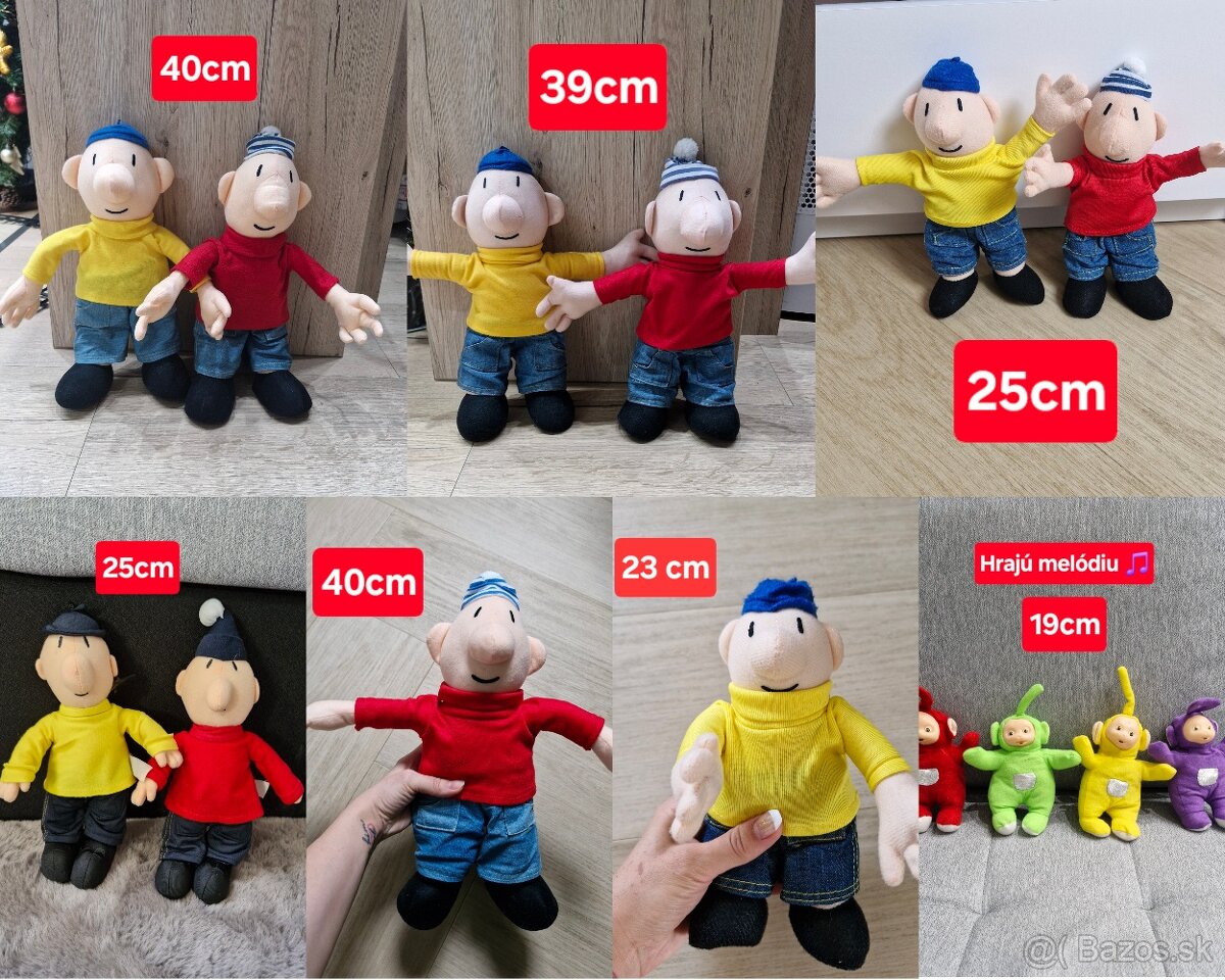 PAT a MAT, Teletubbies plysove postavicky