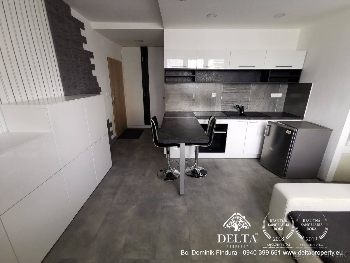 DELTA - Útulný, moderný 1-izbový byt s balkónom na prenájom