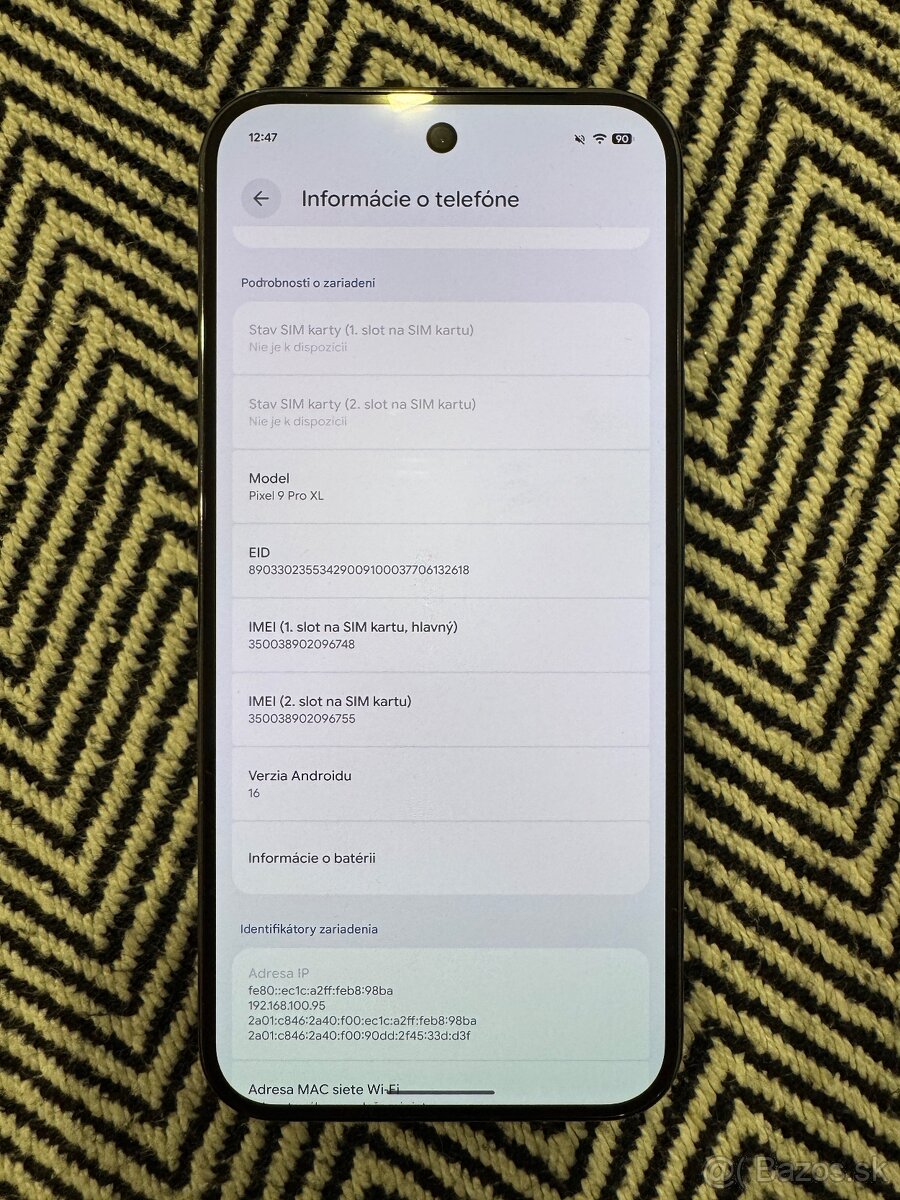 Predám Google Pixel 9 Pro XL 256GB
