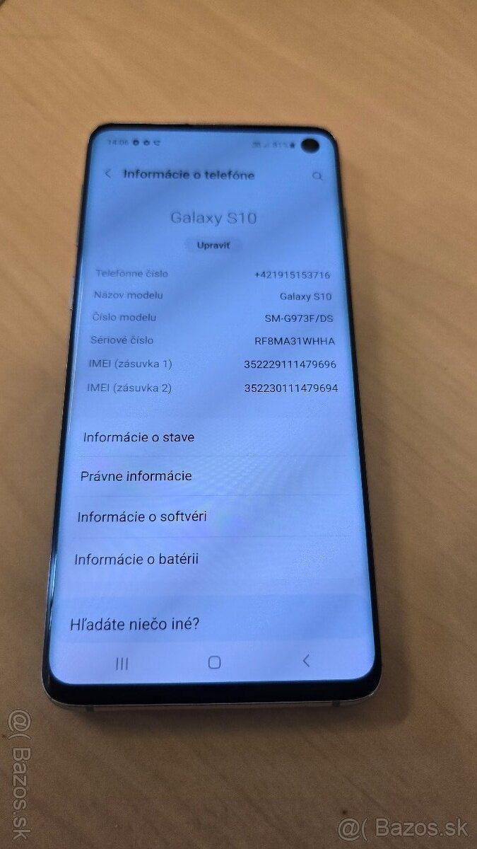 Samsung Galaxy S10 white