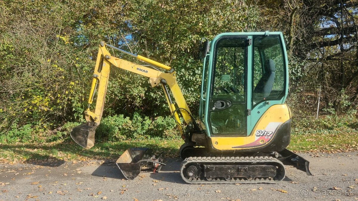 Minibager Yanmar SV17EX 1.9T Hyd, svahovka+ podkop 2450Mth