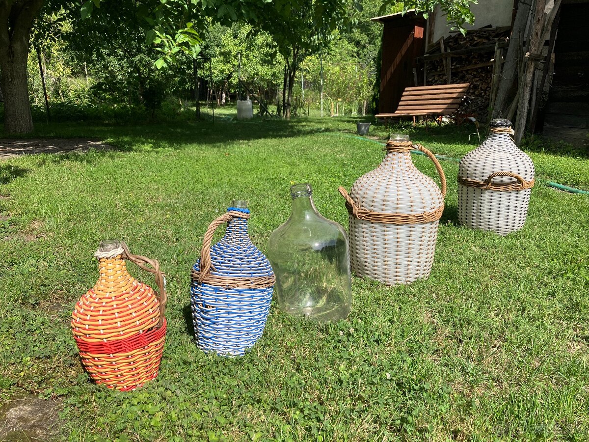 Demižóny na víno,  5ks