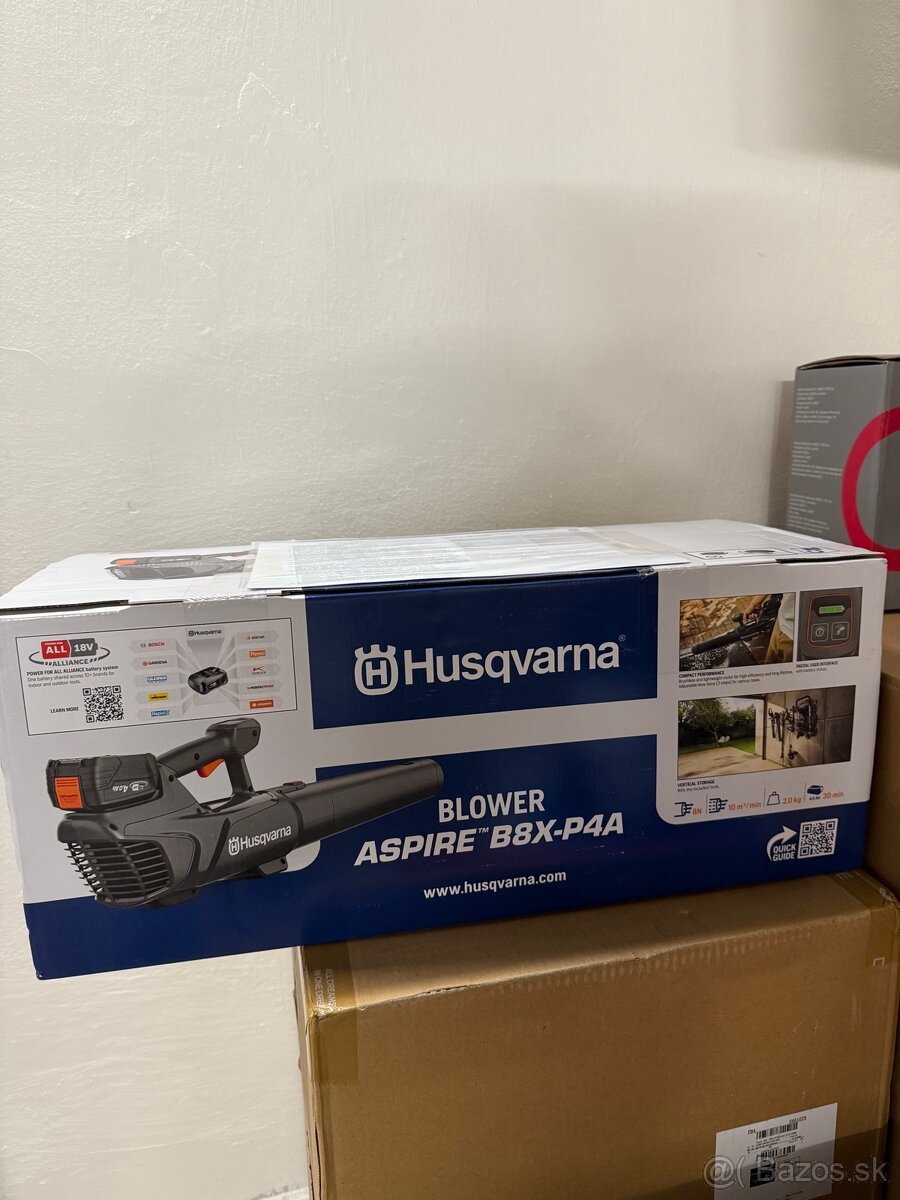 Akumulátorový fúkač lístia HUSQVARNA ASPIRE® B8X-P4A