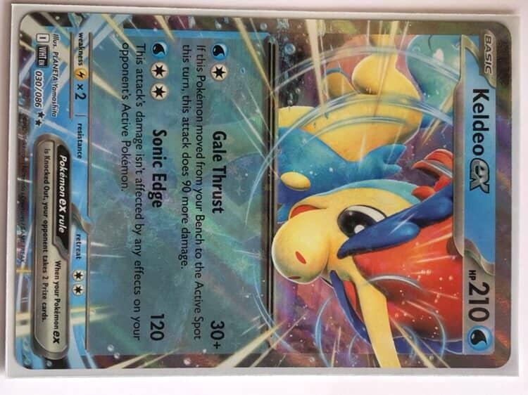 Pokemon karta Keldeo Ex 030/086