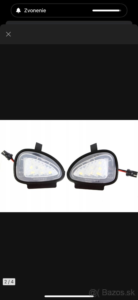 Led svetla zrkadla