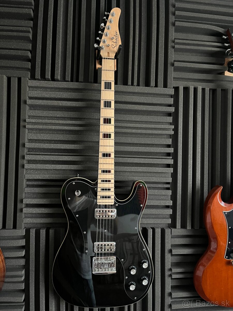 Schecter tele PT Fastback, čierna