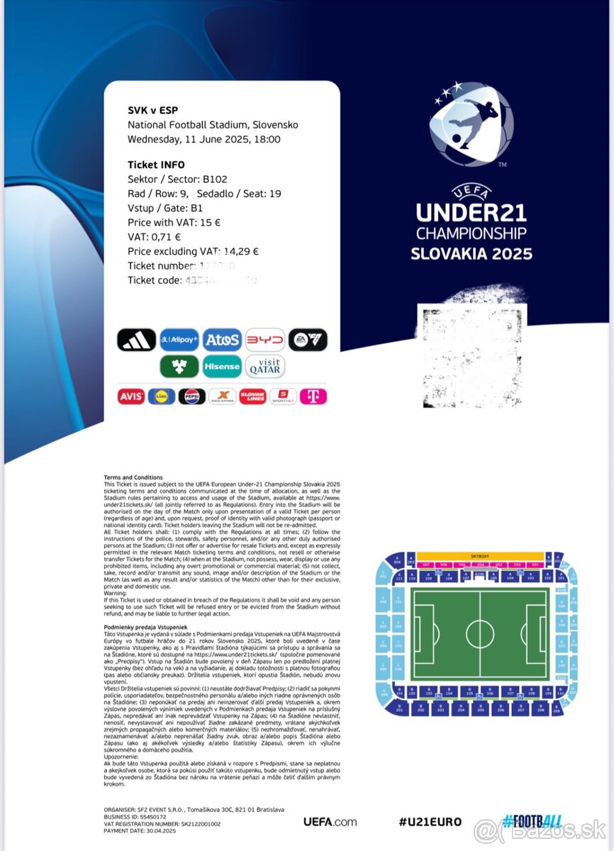 ESP - SVK, Euro U21, Slovensko - Španielsko