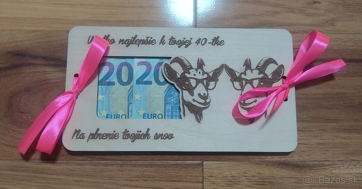 Obálka na peniaze (pre tvoje kozy)