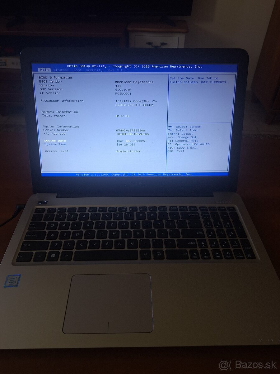 Notebook Asus F556U