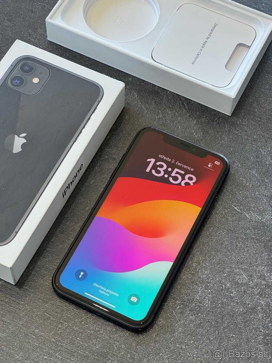 Predám iPhone 11 – 128 GB – Čierny