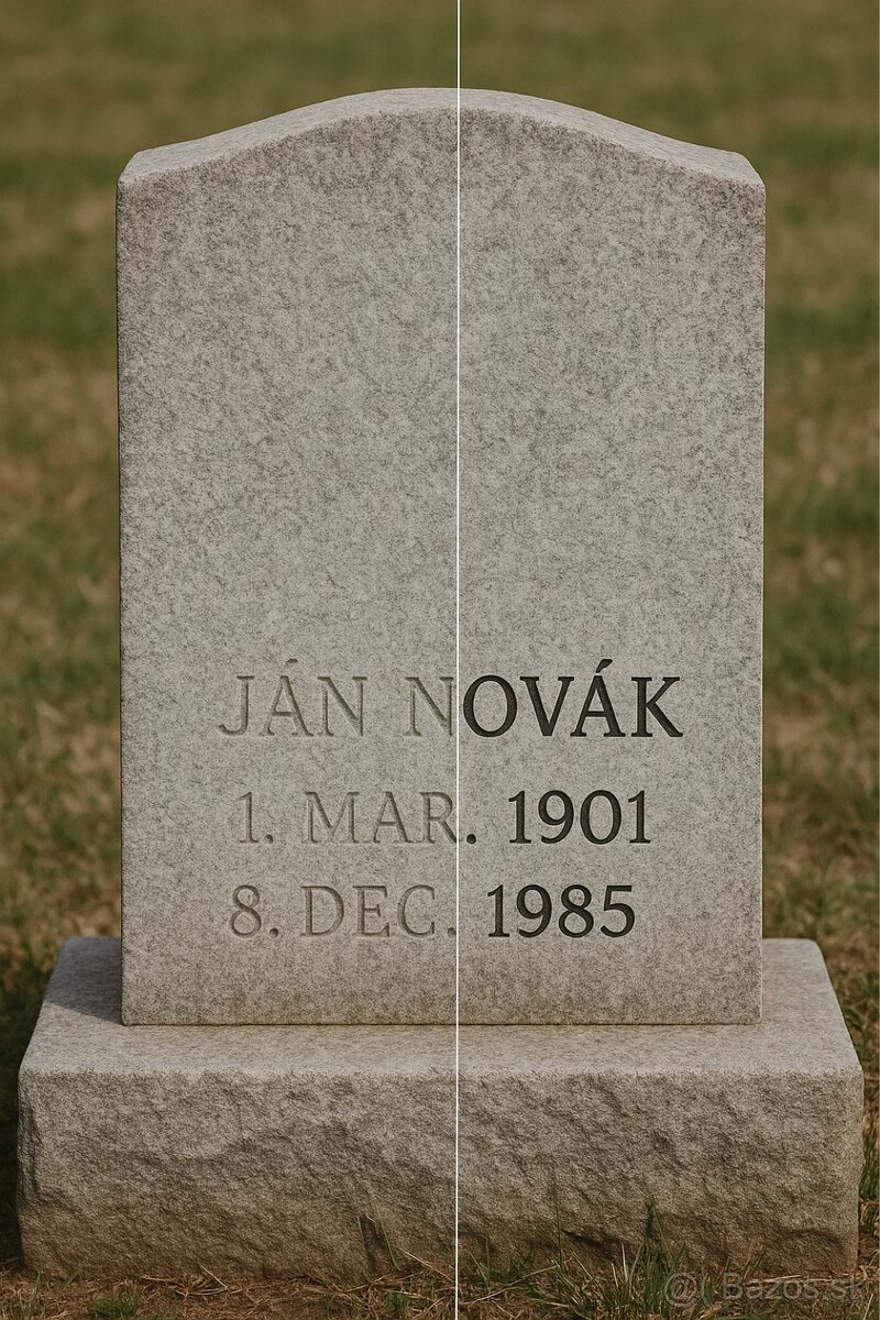 OBNOVA PÍSMA NA NÁHROBNÝCH KAMEŇOCH