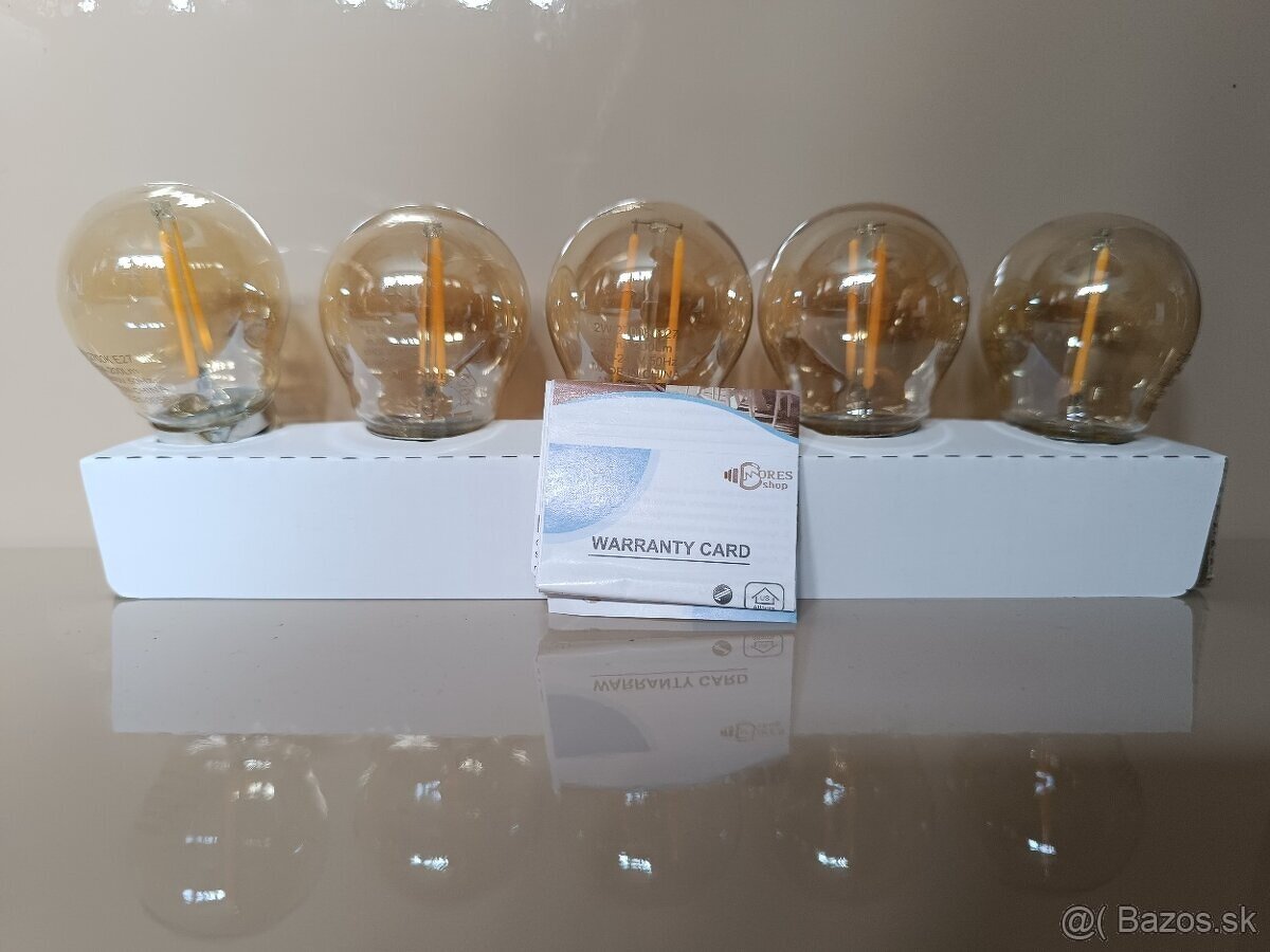Žiarovky LED G45 2W 2700K