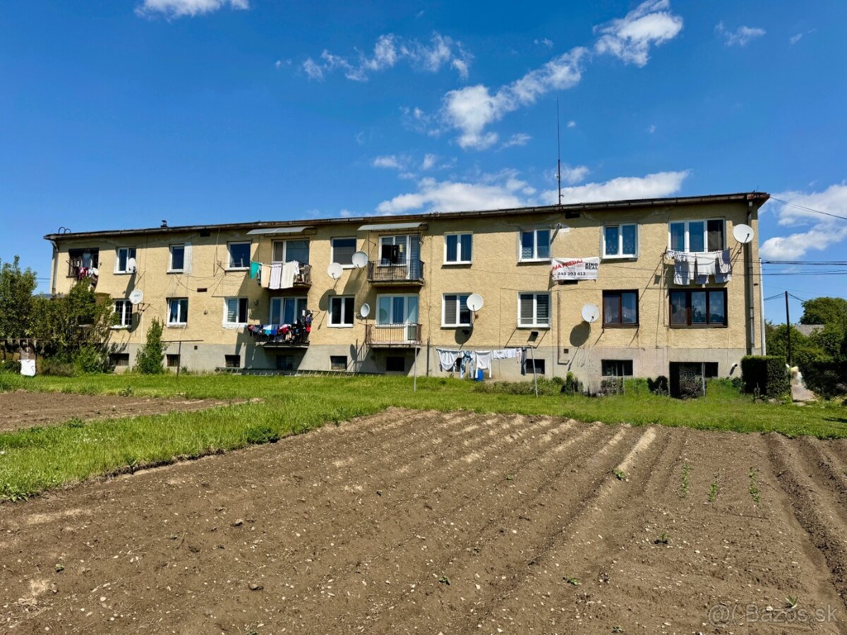 Na predaj 2 izbový byt s pozemkami, Jarovnice, Sabinov