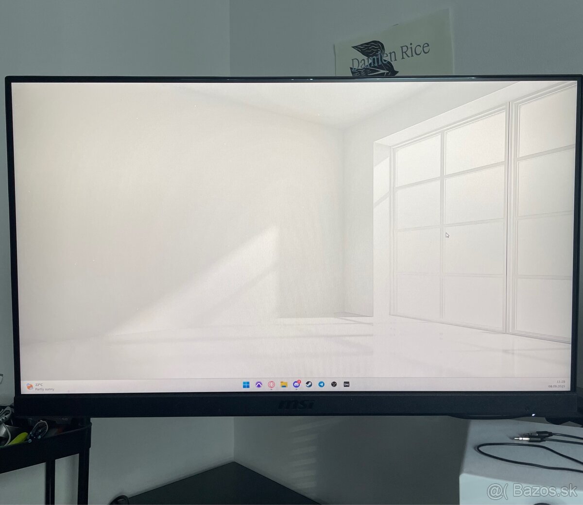 2x 24" IPS FullHD 75Hz monitory MSI a HP + držiak