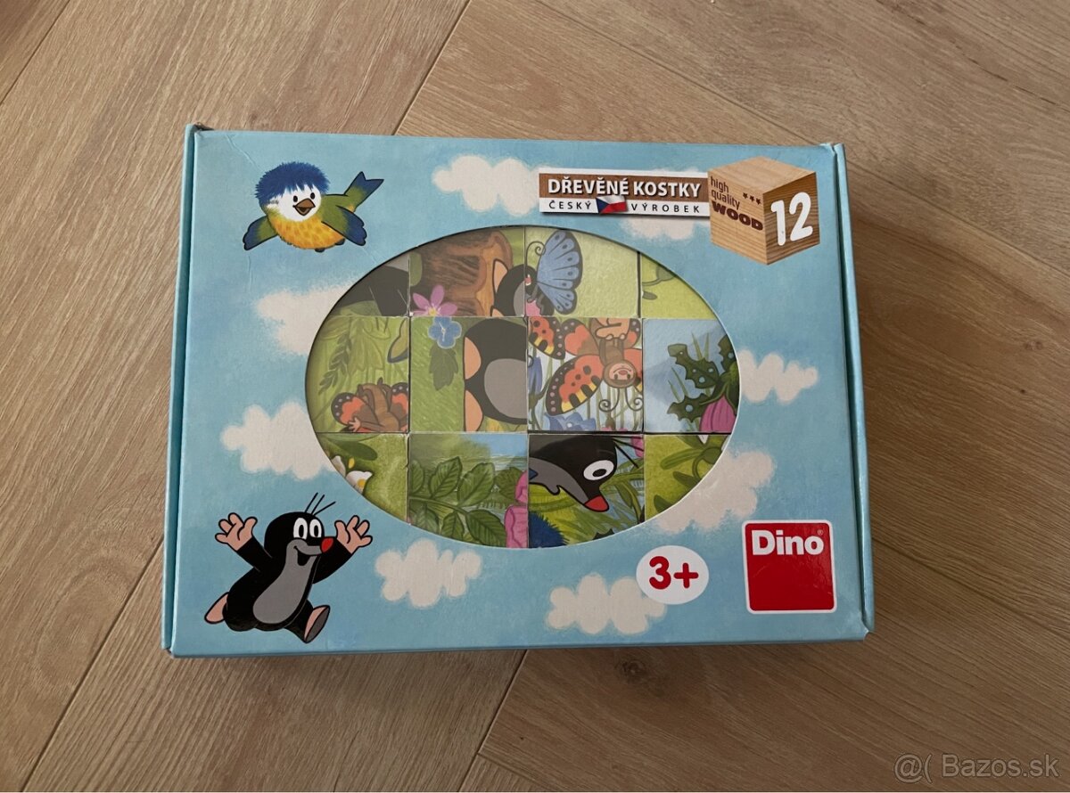 Krtko kocky, krtko kniha puzzle, kocky, puzzle