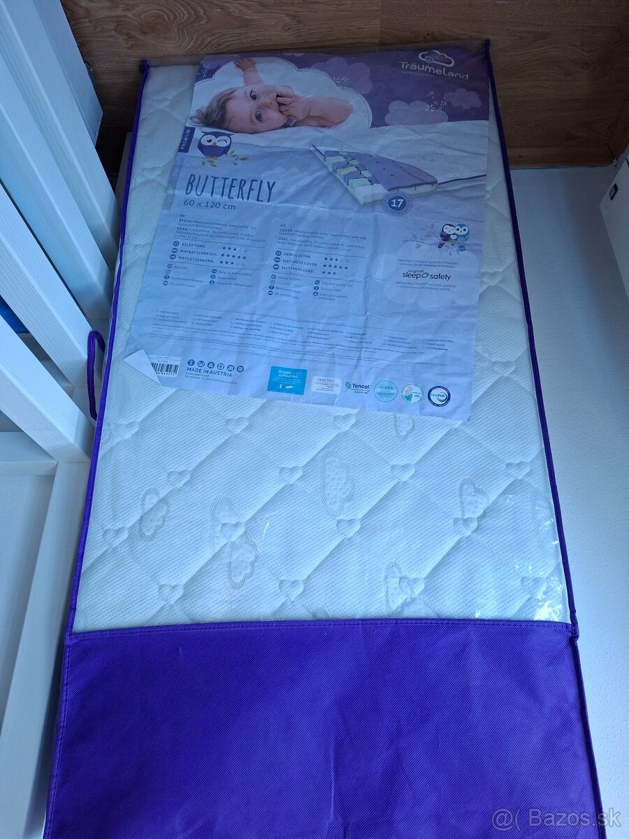 Matrac Traumeland Butterfly 60x120cm