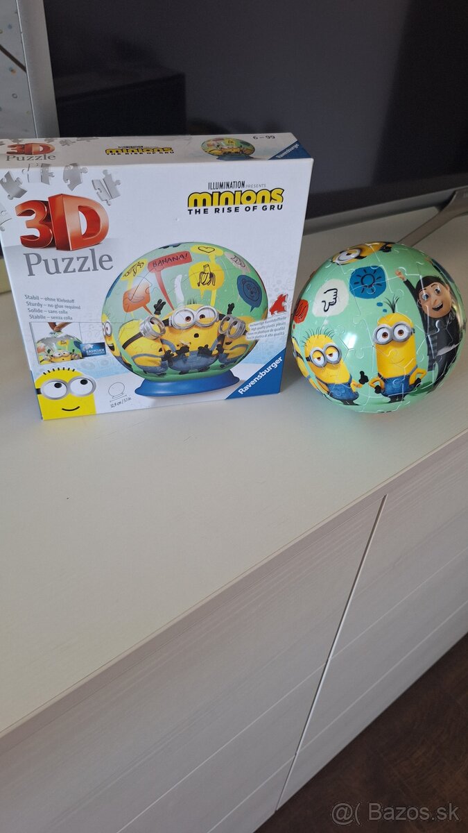 3 D puzzle mimoni originál krabicka