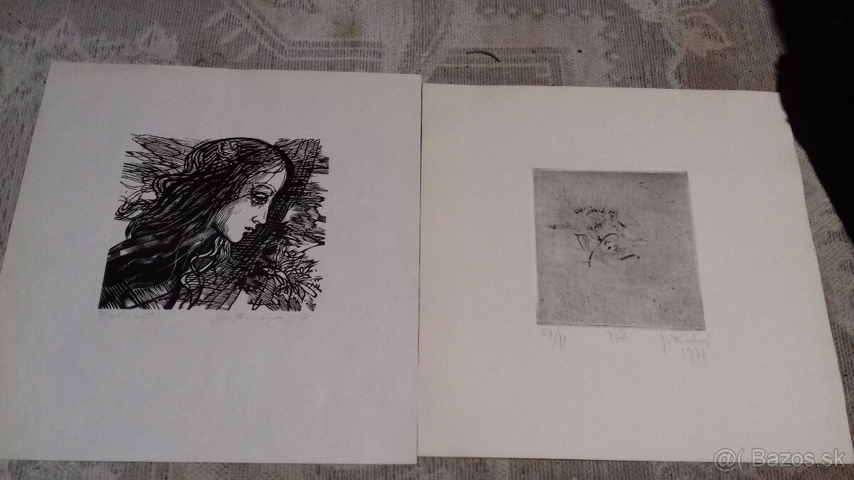 GRAFIKA-Súčasní slovenskí umelci-Kállay,Dusík,Rumansky...