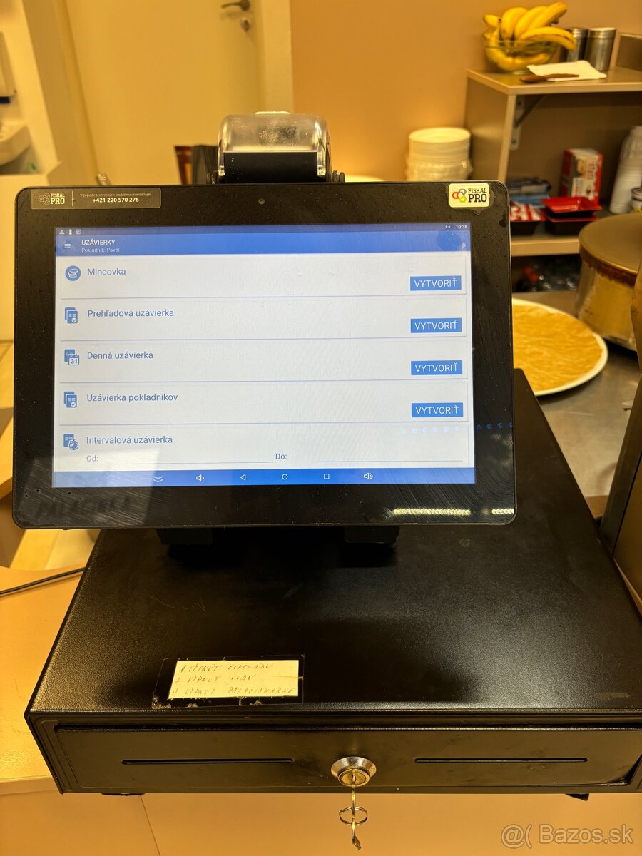 Dotyková kasa fiskal pro s terminalom