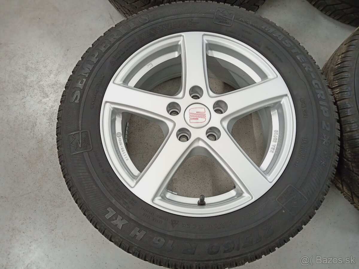 4ks zimne ALU 5x112 R16 6,5J ET41 ALUTEC SEAT ATECA