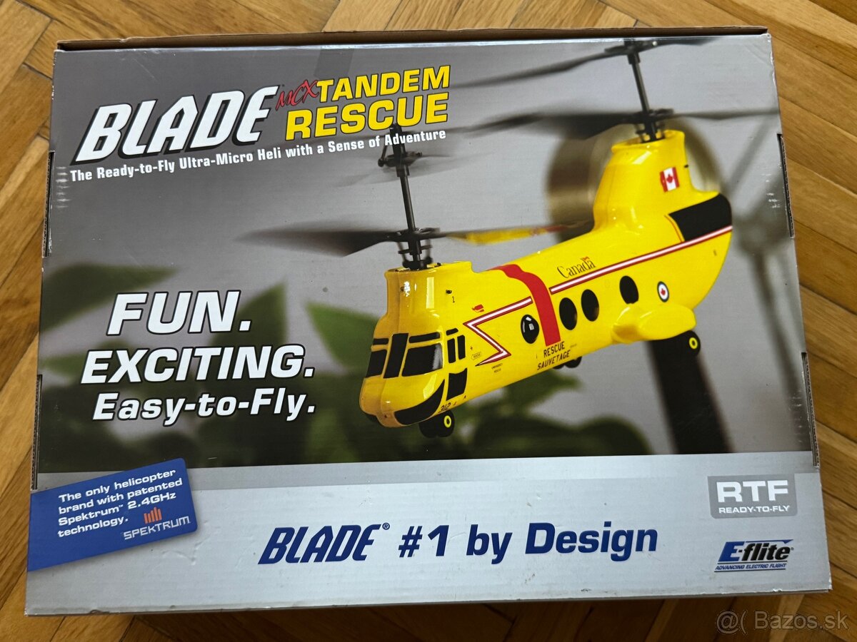Predam Rc vrtuľník malo používaný Blade MCX Tandem Rescue