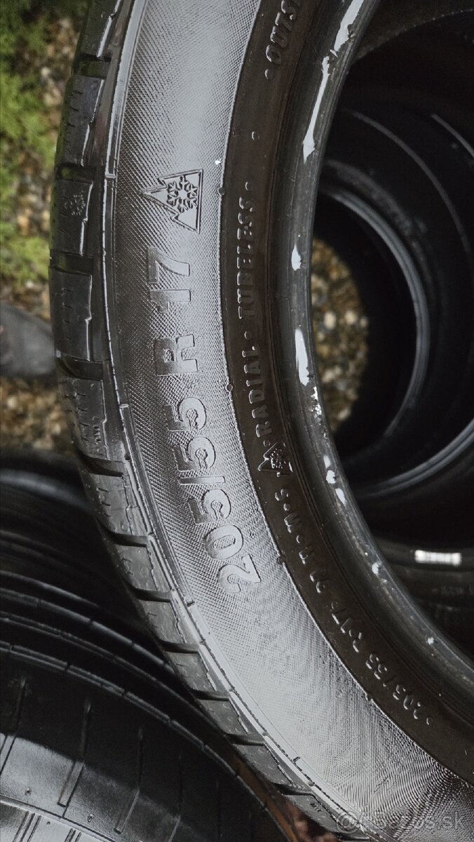 Predam 205/55 r17 pneumatiky