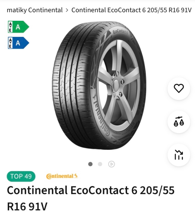 Continental ecocontact 6 205/55 r 16