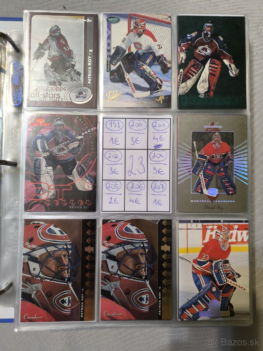 Hokejové kartičky - Patrick Roy 2