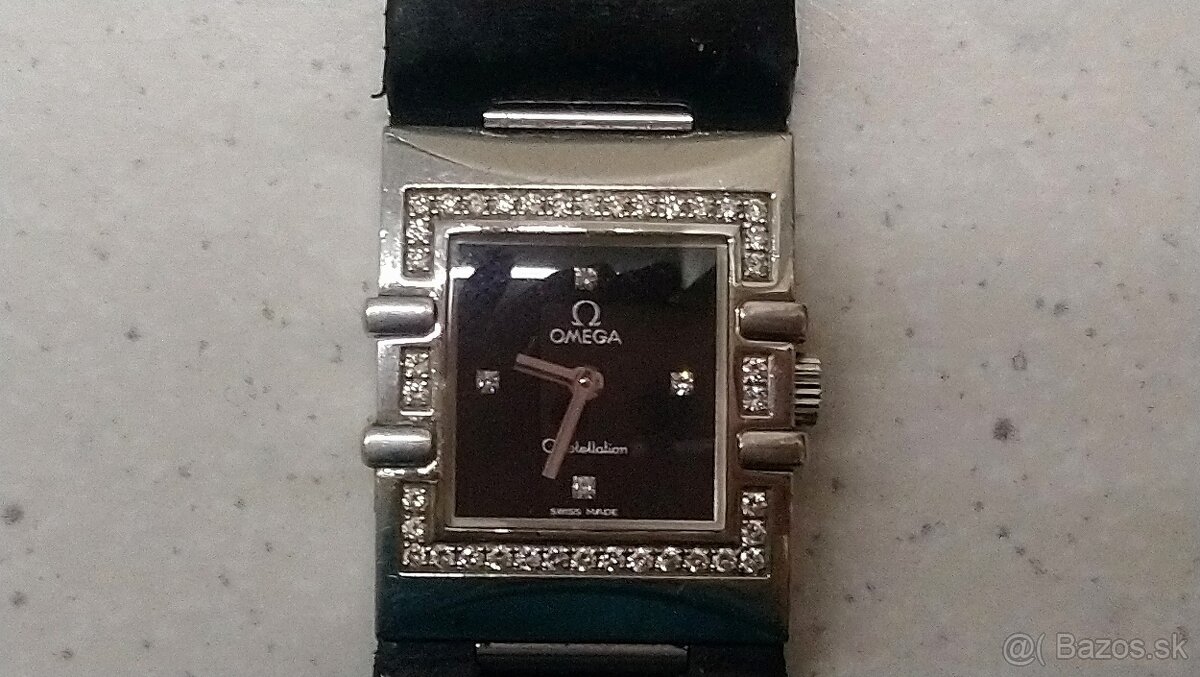 Dámské diamantové hodinky Omega