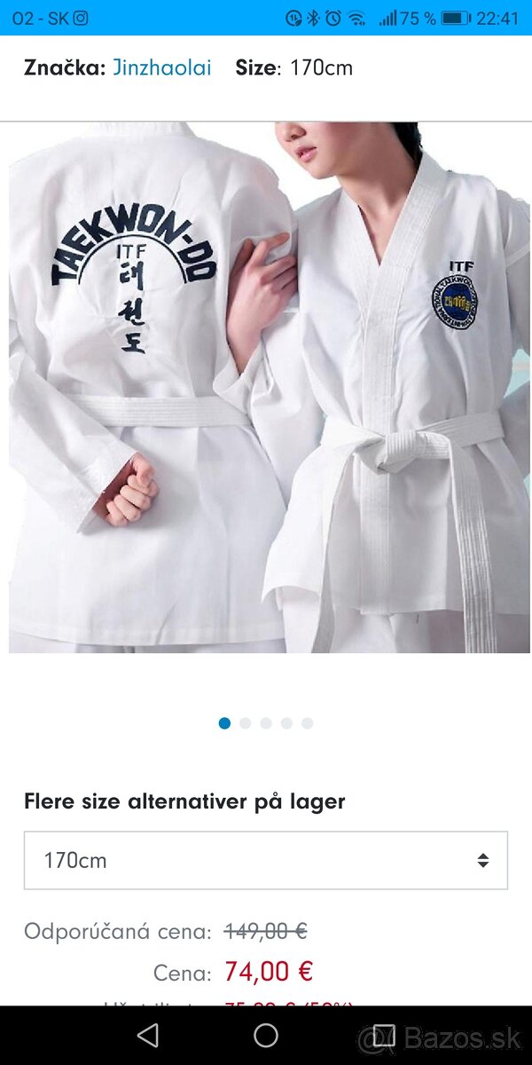 Taekwondo oblečenie