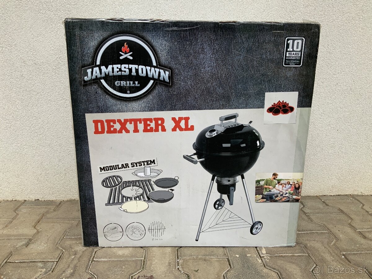 Jamestown Kotlový gril na drevené uhlie Dexter XL pr. 57 cm