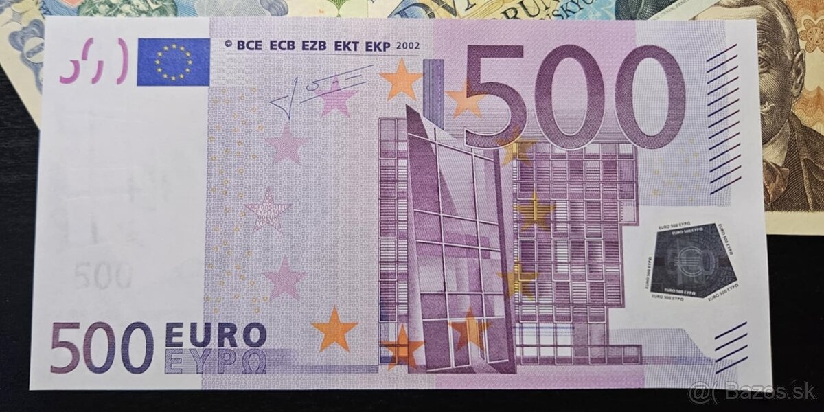 Bankovky EÚ - 500 € v stave aUNC